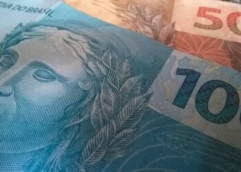 notas de dinheiro para falar do salário mínimo em São Paulo