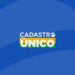 imagem com fundo azul escrito cadastro único para falar do CadÚnico