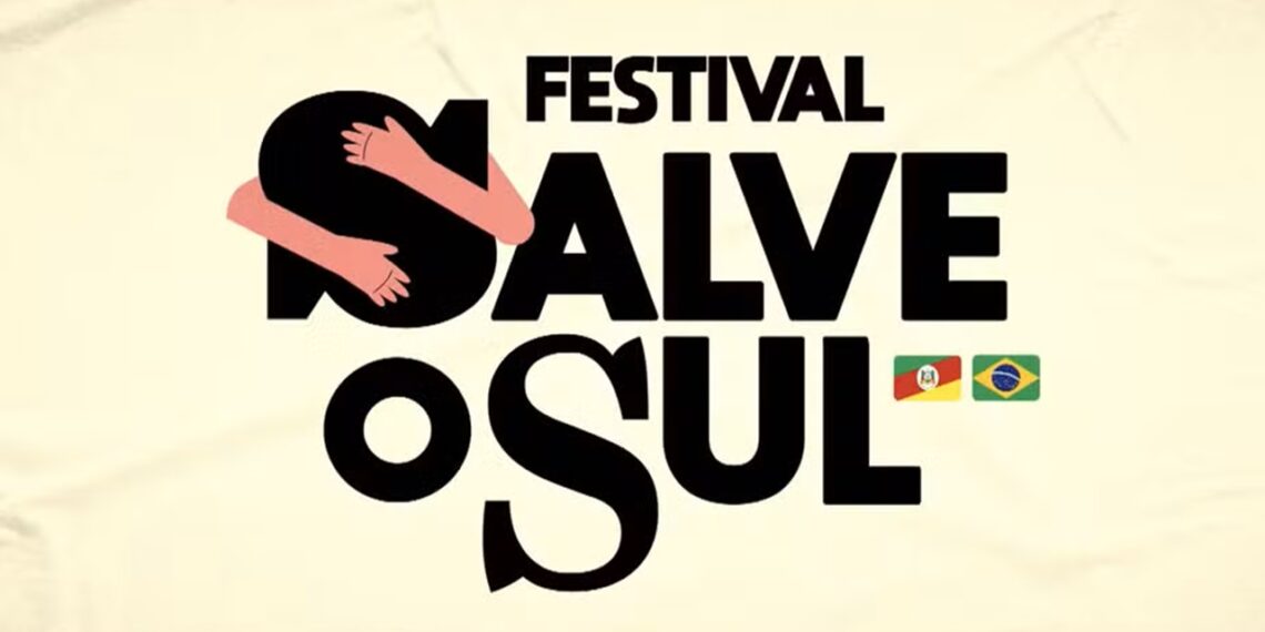 imagem mostra a frase do evento em SP "Festival Salve o Sul"