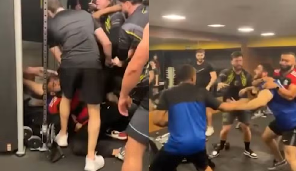 Confusão em academia termina em pancadaria (Fonte: Reprodução Google)