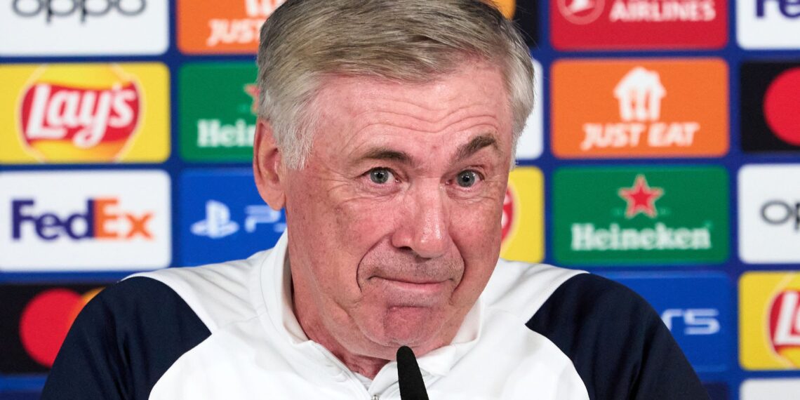 imagem do técnico do real madrid, carlo ancelotti