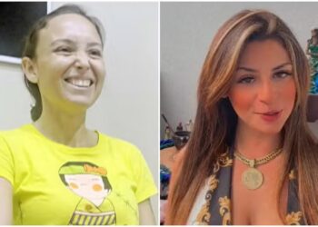 Duas mulheres, a namorada do empresário e a cigana